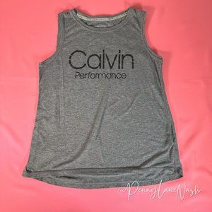 Calvin Klein Performance Wick Training Tank Top Gray
